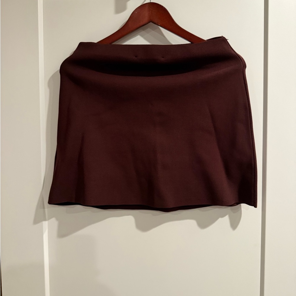 Zara Dark Brown Mini Skirt